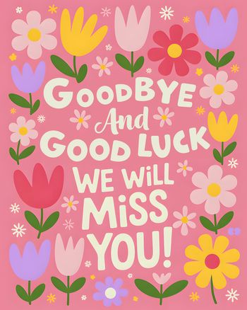 Goodbye and Good Luck