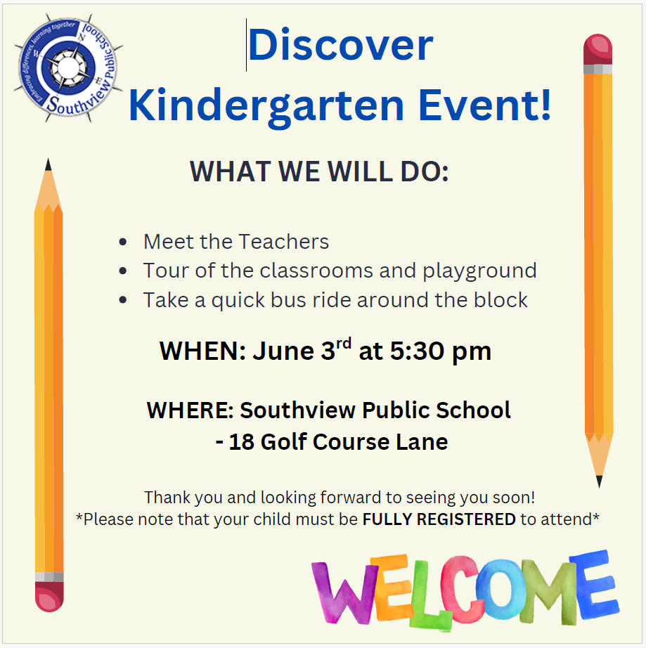 Welcome To Kindergarten!